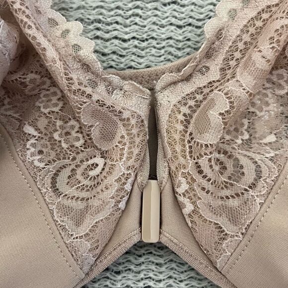 Glamorise WonderWire Front-Closure Bra Lot of 3 Tan Size 38DD - Picture 5 of 15